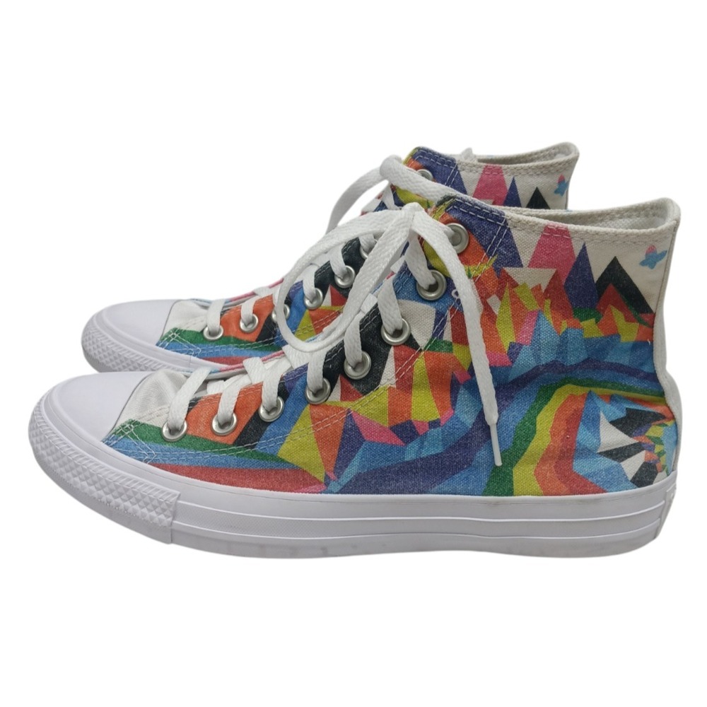 Converse Chuck Taylor‎ All Star Hi Tops  White/Multi 2021 - 170822C / 7M - 9W - Picture 6 of 11